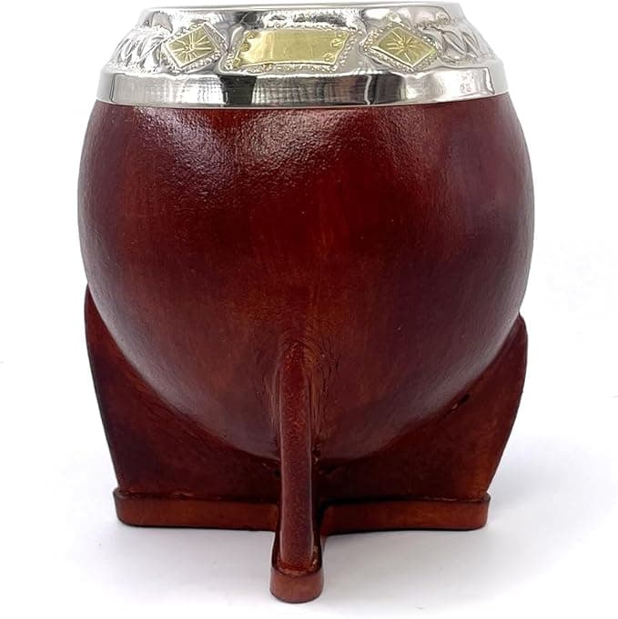 Mate Calabaza Torpedo Alpaca y Bronce (artesanal)