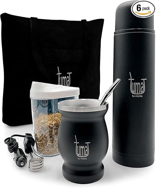 Kit completo de yerba mate con termo 750 ml (TUMA TU MATE)